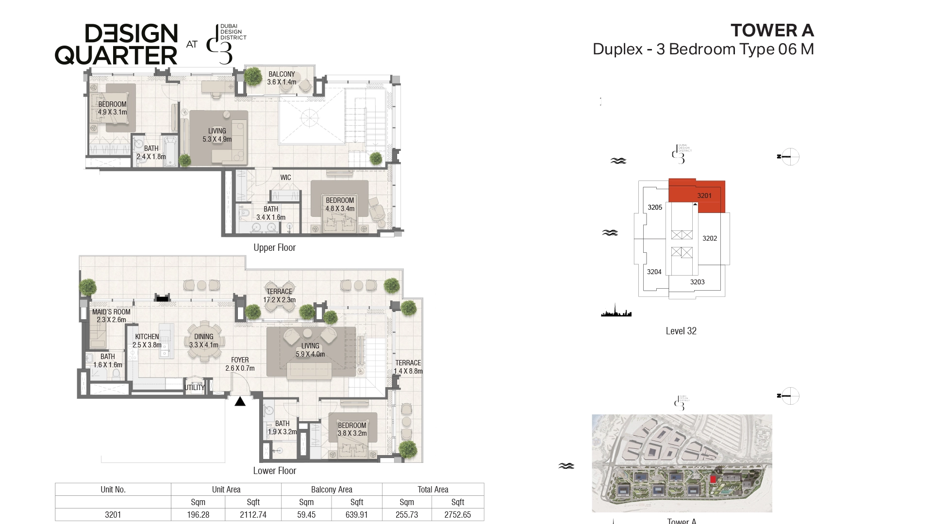 3 BR - Type A